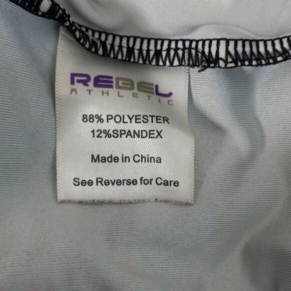 Rebel Athletic Large Youth CF Sleeveless Tank Top Racerback Mesh Paisley Gym - Picture 10 of 11